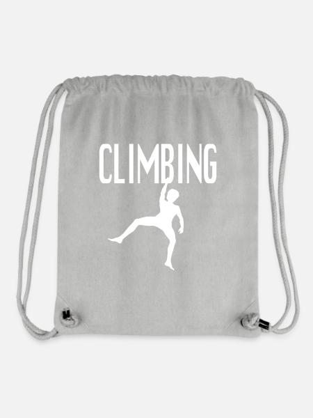 Tshirt und Accessoires Climbing - Wolfgang Güllich - Stanley/Stella recycelter Gym Bag - Grau meliert