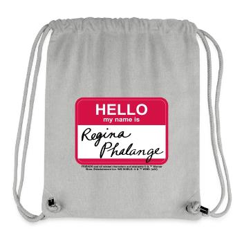 Friends Regina Phalange Name Tag Design - Stanley/Stella Recycled Gym Bag - heather grey - Front