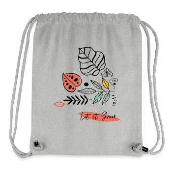 let it grow - Stanley/Stella recycelter Gym Bag - Grau meliert - Vorne