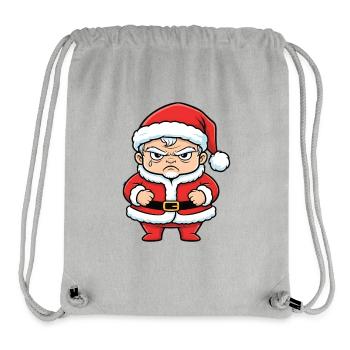 Wütender Weihnachtsmann Cartoon anti weihnachten - Stanley/Stella recycelter Gym Bag - Grau meliert - Vorne