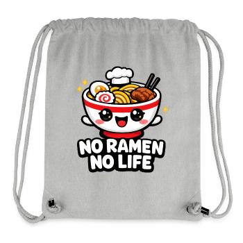 Ramen Lächeln Bowl - Stanley/Stella recycelter Gym Bag - Grau meliert - Vorne
