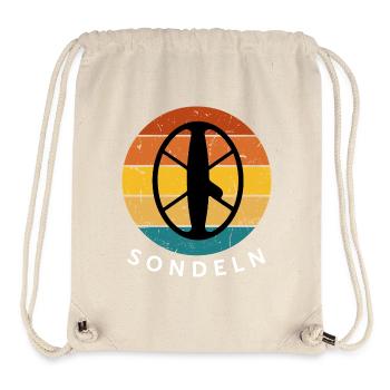 Sondeln - Chasse au trésor Coucher de soleil Paix - Sac à cordon recyclé Stanley/Stella - blanc naturel - Devant