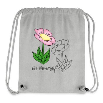 be yourself - Stanley/Stella Recycled Gym Bag - heather grey - Front