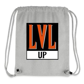 level up nerd cod - Stanley/Stella recycelter Gym Bag - Grau meliert - Vorne