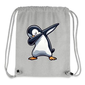 Pinguin Dab Dabbing Cool Entspannt - Stanley/Stella recycelter Gym Bag - Grau meliert - Vorne