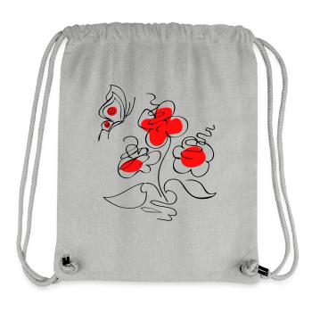Flower Picture Flowers - Stanley/Stella Recycled Gym Bag - heather grey - Front