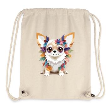Chihuahua Hund Verspieltes entzückendes Spaßtier - Stanley/Stella recycelter Gym Bag - Naturweiß - Vorne