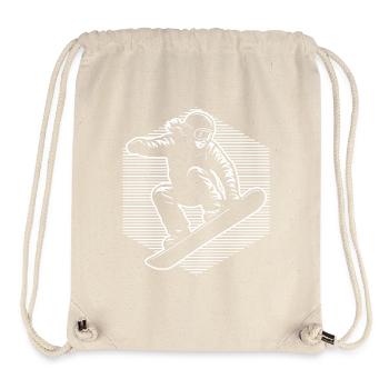 Snowboard Fokus pur - Stanley/Stella recycelter Gym Bag - Naturweiß - Vorne