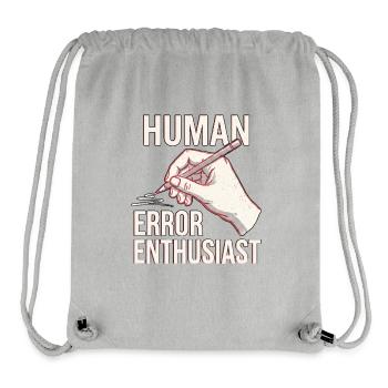 Human Error - Stanley/Stella Recycled Gym Bag - heather grey - Front