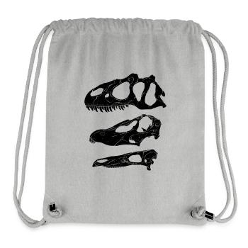 Allosaurus Diplodocus Stegosaurus - Stanley/Stella recycelter Gym Bag - Grau meliert - Vorne