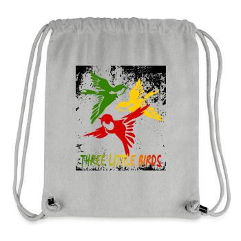 Drei kleine Vögel - Stanley/Stella recycelter Gym Bag - Grau meliert - Vorne