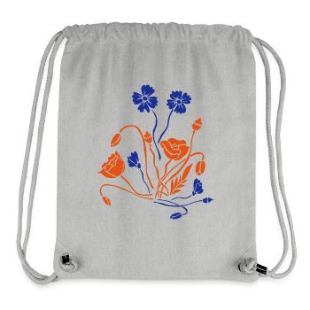 Fleur Picture Fleurs - Sac à cordon recyclé Stanley/Stella - gris chiné - Devant