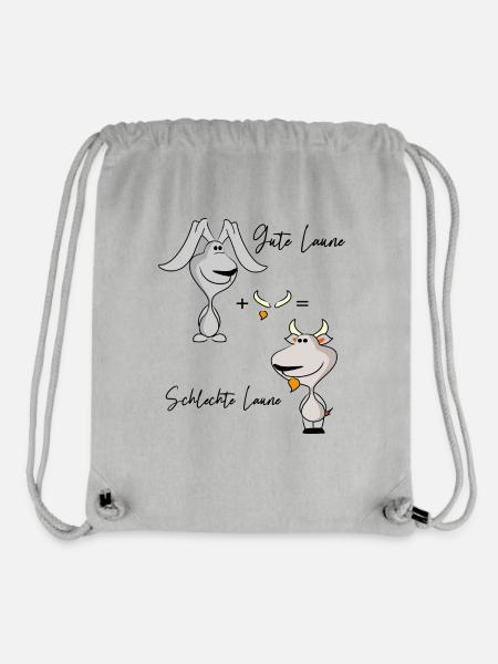 gute Laune - Stanley/Stella recycelter Gym Bag - Grau meliert