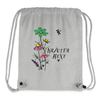Sorcière des herbes - Sac à cordon recyclé Stanley/Stella - gris chiné - Devant