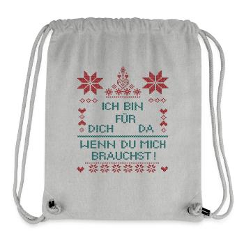 I'm here for you - Stanley/Stella Recycled Gym Bag - heather grey - Front