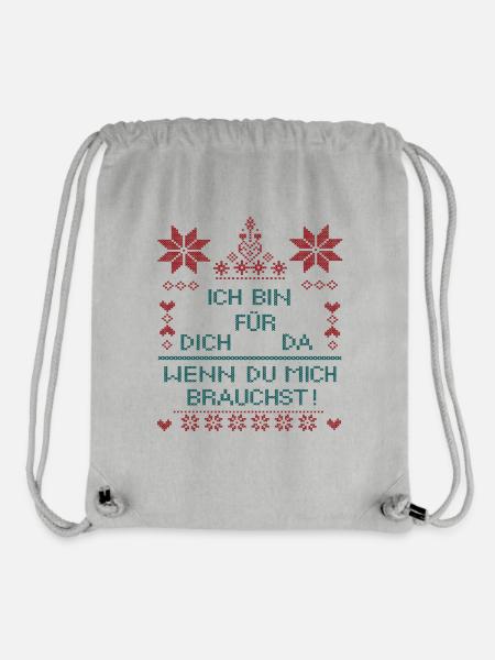I'm here for you - Stanley/Stella Recycled Gym Bag - heather grey
