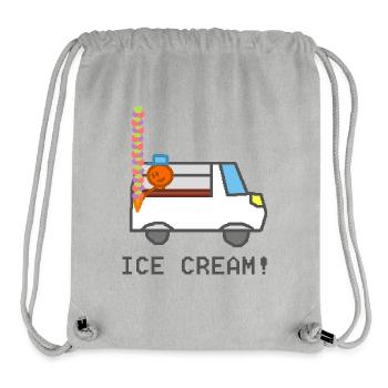 Ijswagen met lachend poppetje - Stanley/Stella Recycled Gym Bag - heather grey - Front