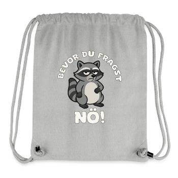 Before you ask: Lower Austria Raccoon - Stanley/Stella Recycled Gym Bag - heather grey - Front