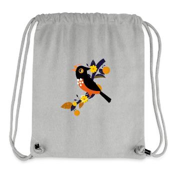 Garden Sparrow - Stanley/Stella Recycled Gym Bag - heather grey - Front