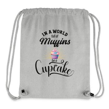Cupcake - Stanley/Stella Recycled Gym Bag - heather grey - Front