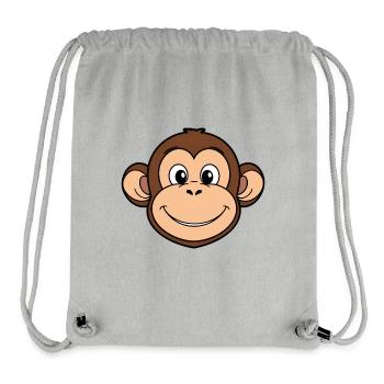 Lächelnder Affe Cartoon - Stanley/Stella recycelter Gym Bag - Grau meliert - Vorne