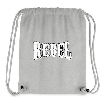 rebel dieb rowdy rebell bandit hustler gang crime - Stanley/Stella recycelter Gym Bag - Grau meliert - Vorne
