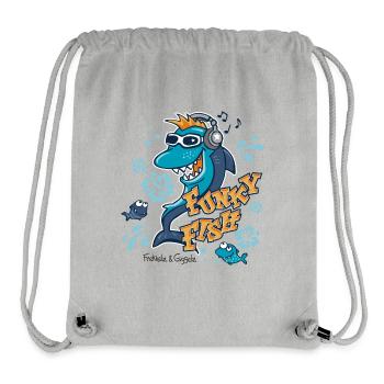 Funky Fish - Stanley/Stella recycelter Gym Bag - Grau meliert - Vorne