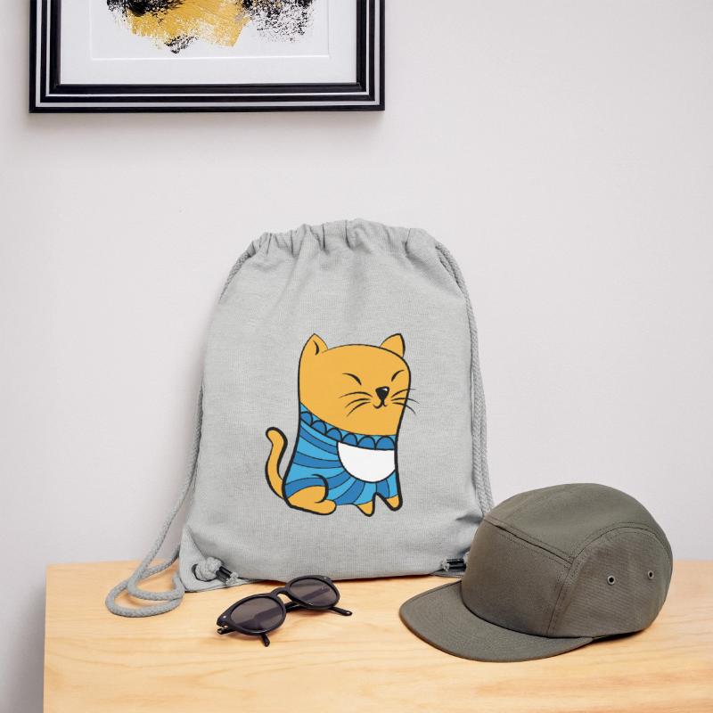 Cat with Pullover Stanley/Stella Recycled Gym Bag