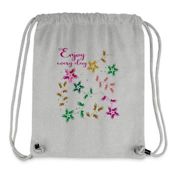enjoy every day - Stanley/Stella recycelter Gym Bag - Grau meliert - Vorne