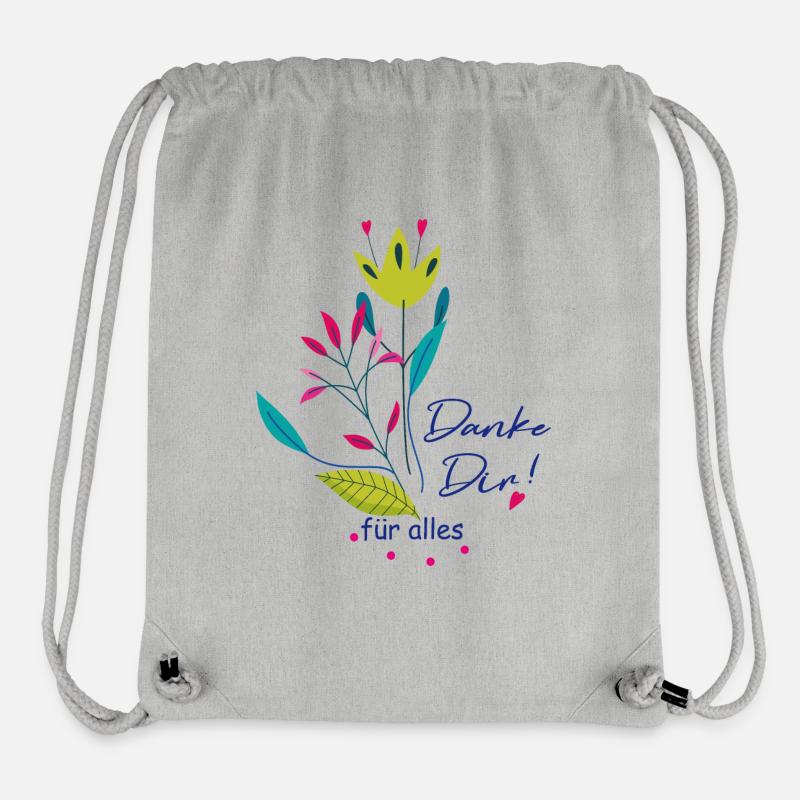 Danke Dir für alles - Stanley/Stella recycelter Gym Bag - Grau meliert
