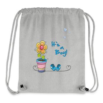 It's a Boy Baby - Stanley/Stella recycelter Gym Bag - Grau meliert - Vorne