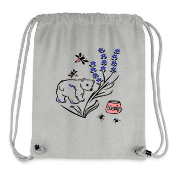 Bear Bees Honey - Stanley/Stella Recycled Gym Bag - heather grey - Front