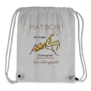 Hatschi Hay Fever Allergy - Stanley/Stella Recycled Gym Bag - heather grey - Front