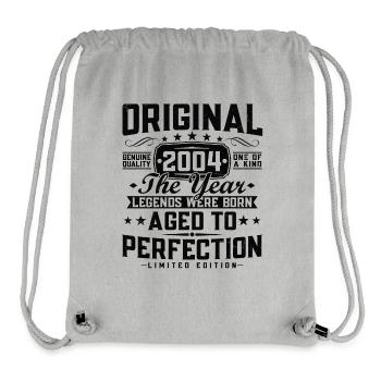 Original 2004 Vintage Jahrgang Retro Geburtstag - Stanley/Stella recycelter Gym Bag - Grau meliert - Vorne