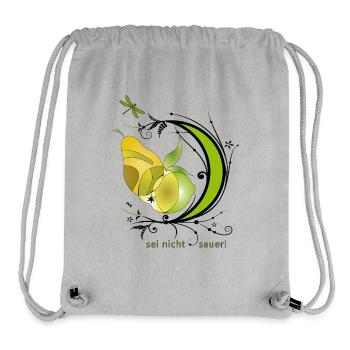 Zitrone, sei nicht sauer - Stanley/Stella recycelter Gym Bag - Grau meliert - Vorne