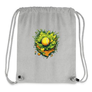 Balle de tennis - Sac à cordon recyclé Stanley/Stella - gris chiné - Devant