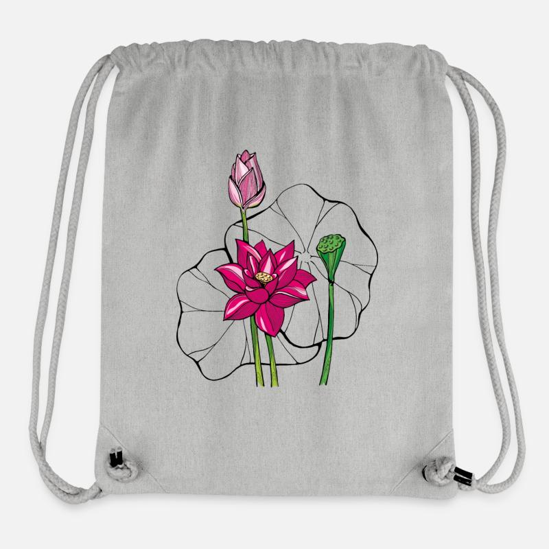 Seerose - Stanley/Stella recycelter Gym Bag - Grau meliert