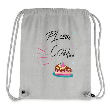please coffee - Stanley/Stella recycelter Gym Bag - Grau meliert - Vorne