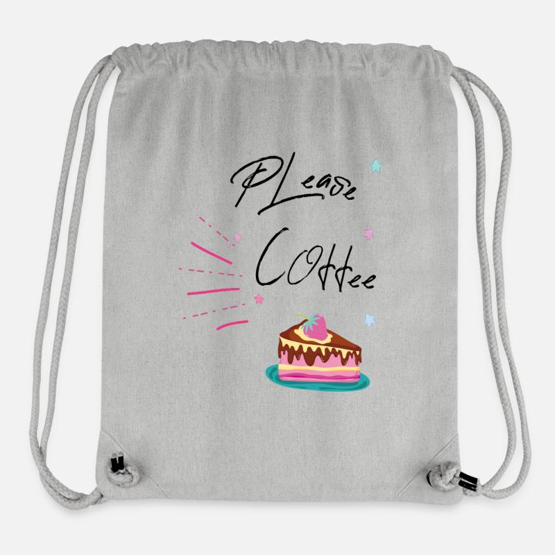 please coffee - Stanley/Stella recycelter Gym Bag - Grau meliert