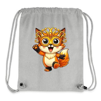 Carnival Fox Disguise Carnival Dancing Joy - Stanley/Stella Recycled Gym Bag - heather grey - Front