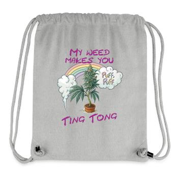 Ting Tong - Stanley/Stella recycelter Gym Bag - Grau meliert - Vorne
