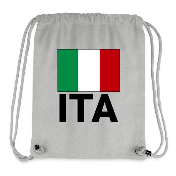 Sporty Italy flag with ITA abbreviation - Stanley/Stella Recycled Gym Bag - heather grey - Front