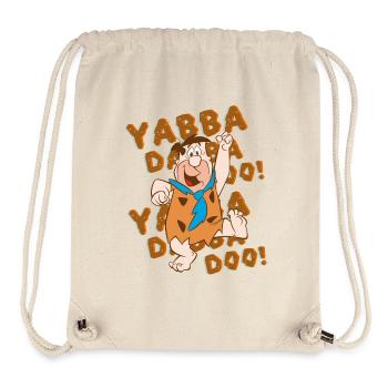 The Flintstones Fred Dances Yabba Dabba Doo - Stanley/Stella Recycled Gym Bag - natural - Front