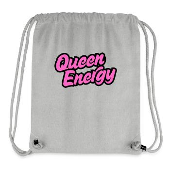 Königin Energie Hemd - Stanley/Stella recycelter Gym Bag - Grau meliert - Vorne