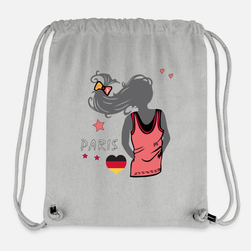 Fussball Deutschland - Stanley/Stella recycelter Gym Bag - Grau meliert
