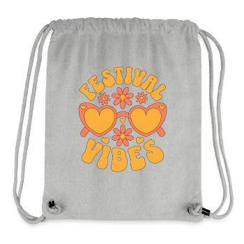 Festival Vibes - Stanley/Stella recycelter Gym Bag - Grau meliert - Vorne