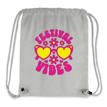 Festival Vibes - Stanley/Stella recycelter Gym Bag - Grau meliert - Vorne