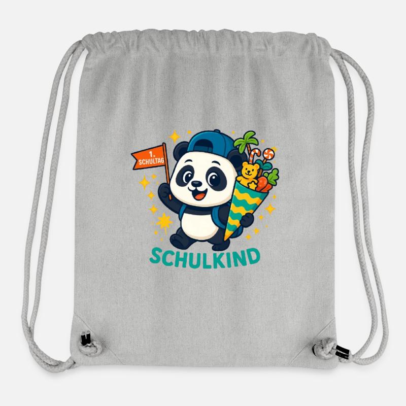 Schulkind 2026 Einschulung 2026 1. Klasse 26 - Stanley/Stella recycelter Gym Bag - Grau meliert