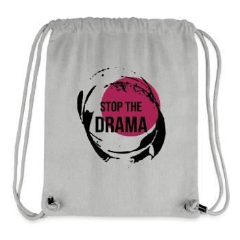 Stop The Drama Geschenk - Stanley/Stella recycelter Gym Bag - Grau meliert - Vorne