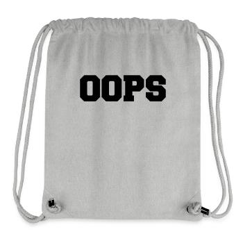 oops - Stanley/Stella recycelter Gym Bag - Grau meliert - Vorne